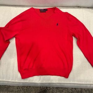 Men’s pink Polo sweater